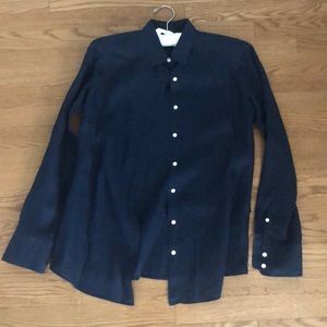 4 J. Crew button down linen shirts